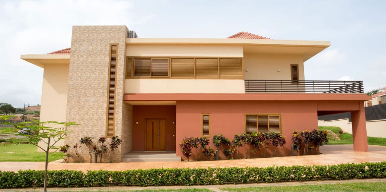 Modern villa at Sunrise Hills finished in cream and terracotta