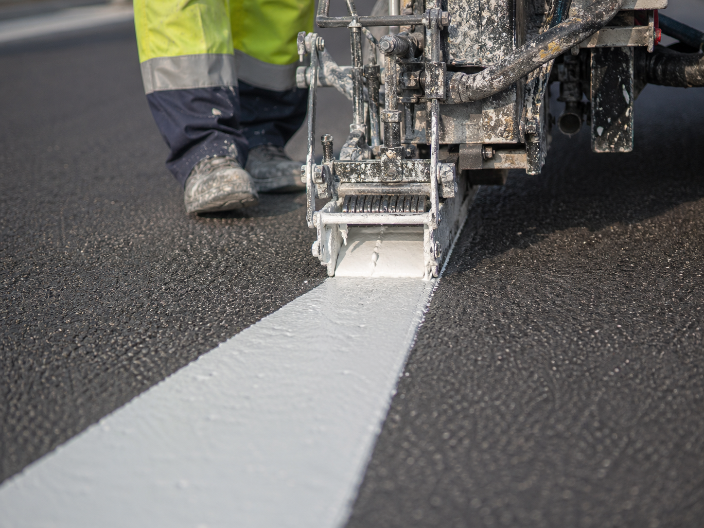 Road marking finish